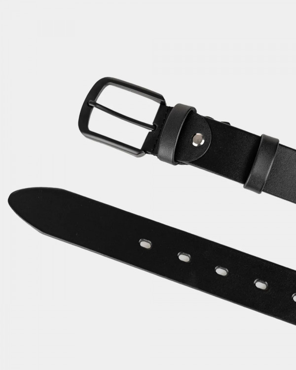 PREMIUM LEATHER BELT, BLACK 01