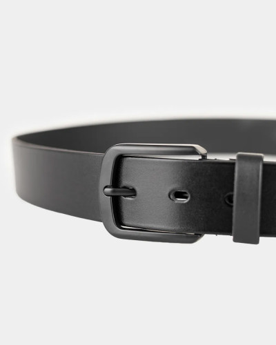 PREMIUM LEATHER BELT, BLACK 01