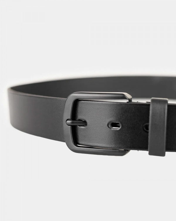 PREMIUM LEATHER BELT, BLACK 01