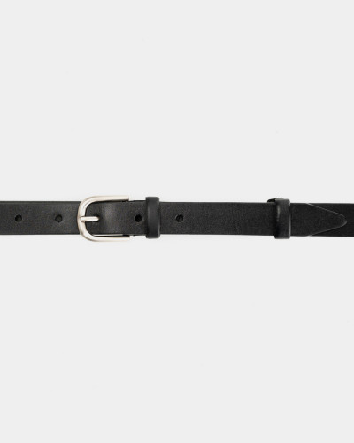 LEATHER BELT, BLACK