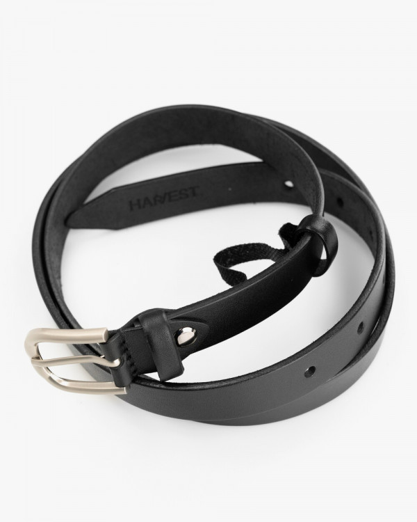 LEATHER BELT, BLACK