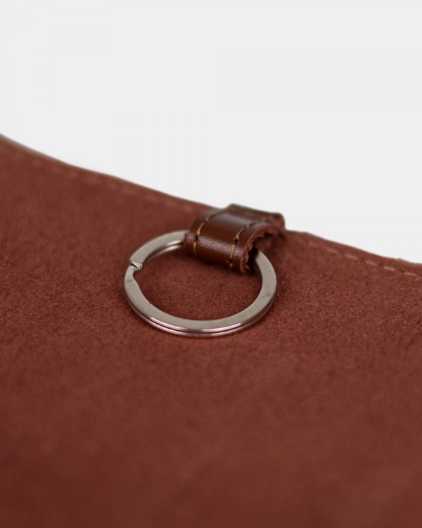 LEATHER KEY HOLDER 02 CARAMEL