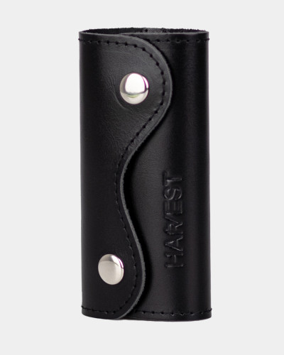 LEATHER KEY HOLDER 02 BLACK