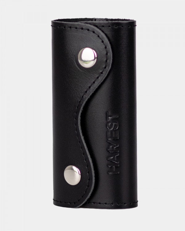 LEATHER KEY HOLDER 02 BLACK