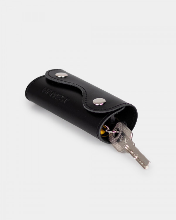 LEATHER KEY HOLDER 02 BLACK