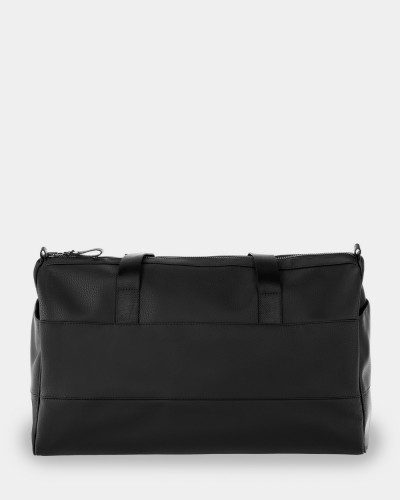 "BAREL BAG" ECO-LEATHER, BLACK