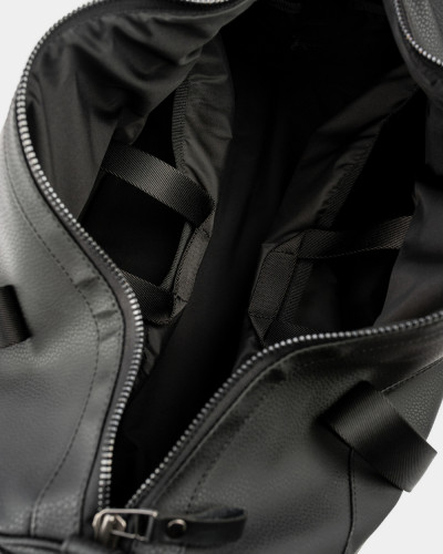 "BAREL BAG" ECO-LEATHER, BLACK