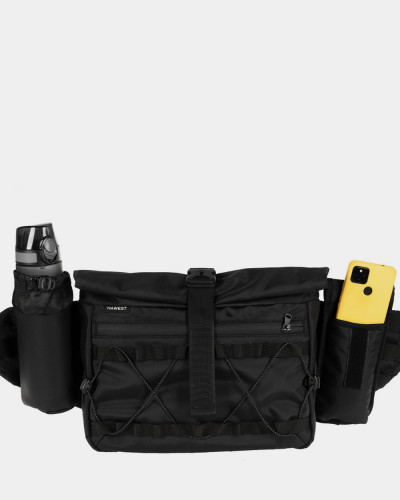 MESSENGER "ROLL" POLYESTER, BLACK