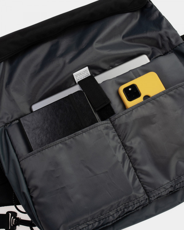 MESSENGER ROLL POLYESTER, BLACK