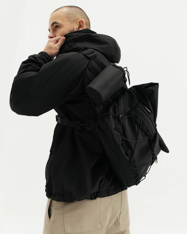 MESSENGER ROLL POLYESTER, BLACK