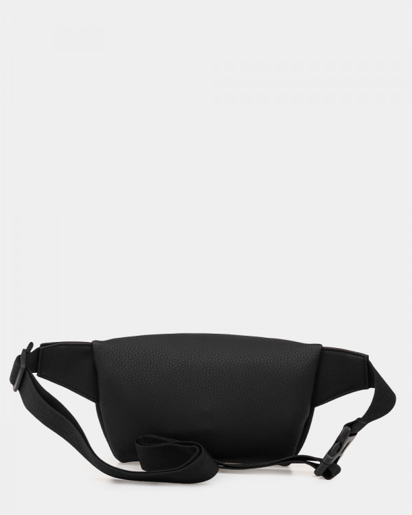 SPLIT ECO LEATHER, BLACK