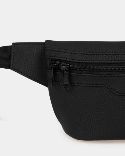 "SPLIT" ECO LEATHER, BLACK