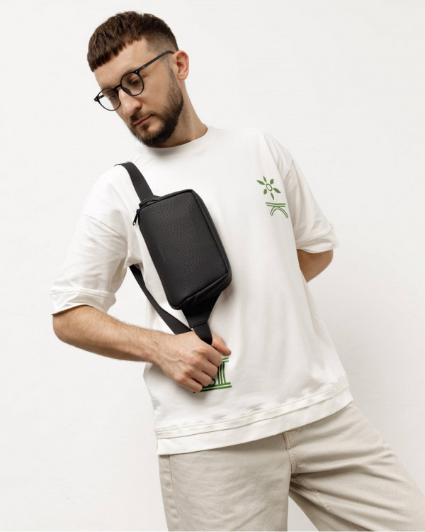 ERI ECO LEATHER, BLACK