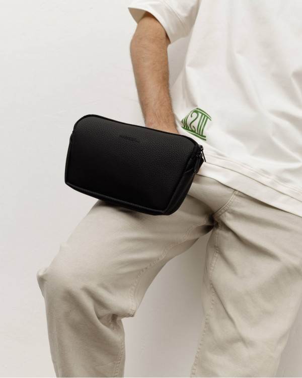 ERI ECO LEATHER, BLACK