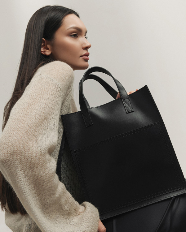 BLAIR LEATHER, BLACK