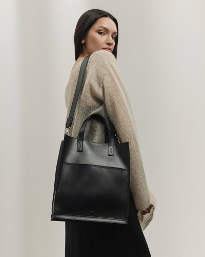 "BLAIR" LEATHER, BLACK