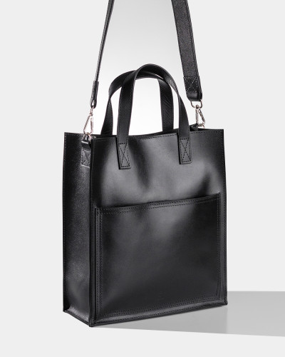 "BLAIR" LEATHER, BLACK