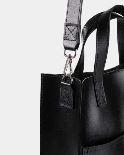 "BLAIR" LEATHER, BLACK