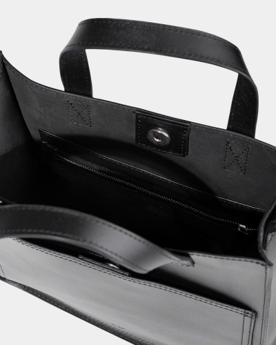 "BLAIR" LEATHER, BLACK