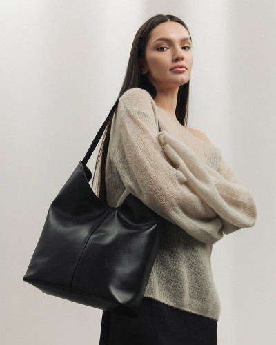 "TATE" LEATHER, BLACK