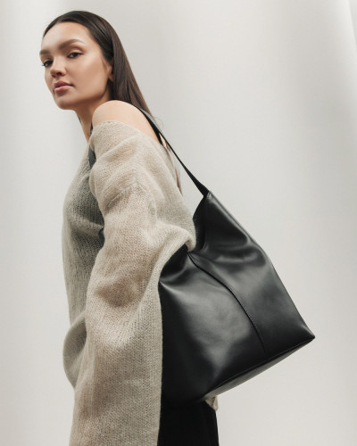"TATE" LEATHER, BLACK
