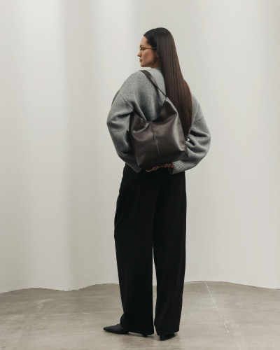 "TATE" LEATHER, BROWN