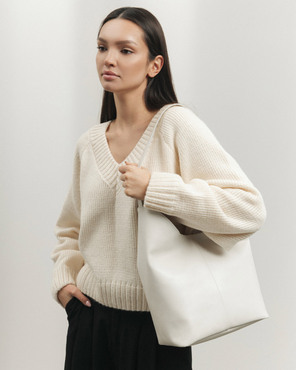 TATE LEATHER, IVORY