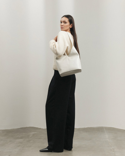 "TATE" LEATHER, IVORY