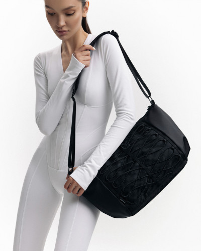 "BILLIE" NYLON BAG, BLACK