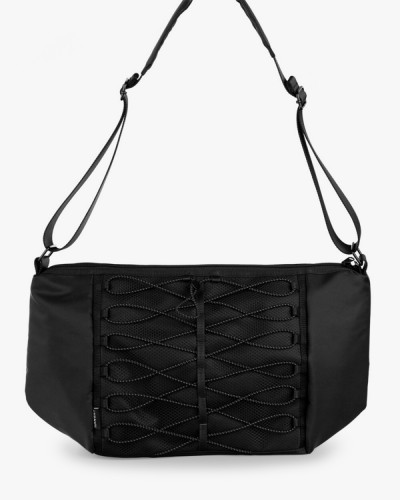 "BILLIE" NYLON BAG, BLACK
