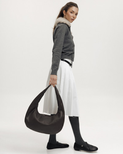 "ROXY" LEATHER, BROWN
