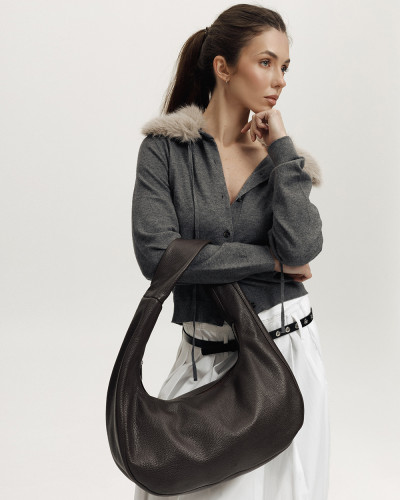 "ROXY" LEATHER, BROWN