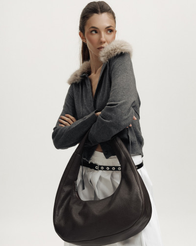 "ROXY" LEATHER, BROWN