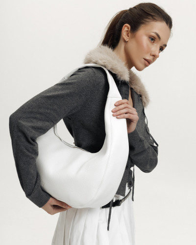 "ROXY" LEATHER, WHITE