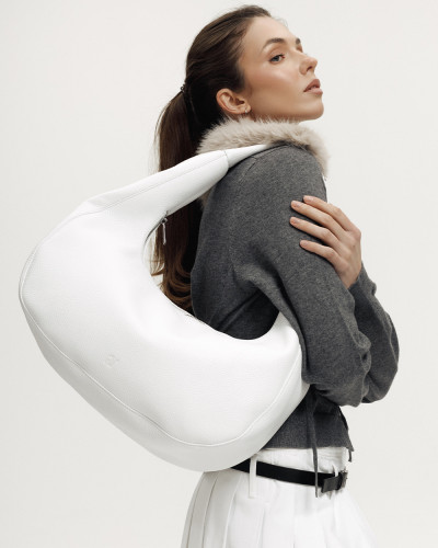 "ROXY" LEATHER, WHITE