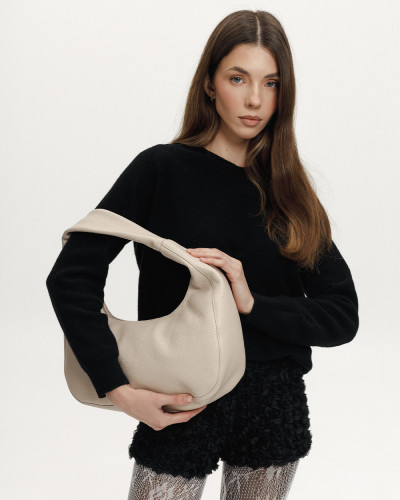 "ROXY MINI" LEATHER, BEIGE