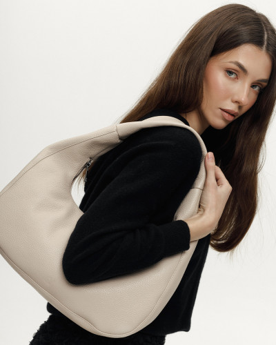 "ROXY MINI" LEATHER, BEIGE