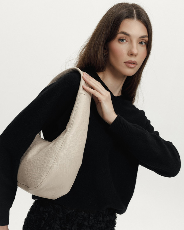 ROXY MINI LEATHER, BEIGE