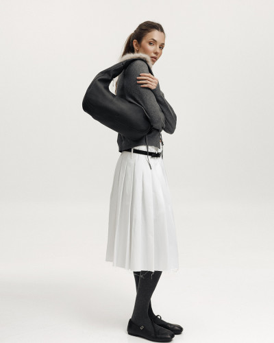 "ROXY MINI" LEATHER, BLACK