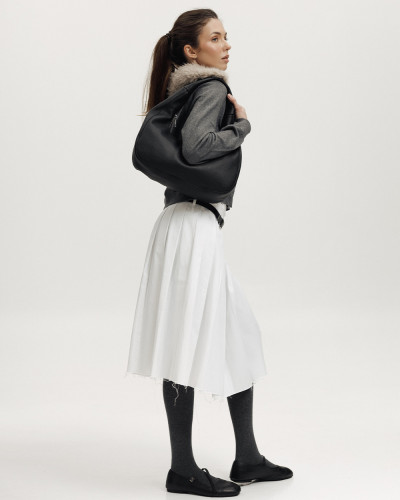 "ROXY MINI" LEATHER, BLACK