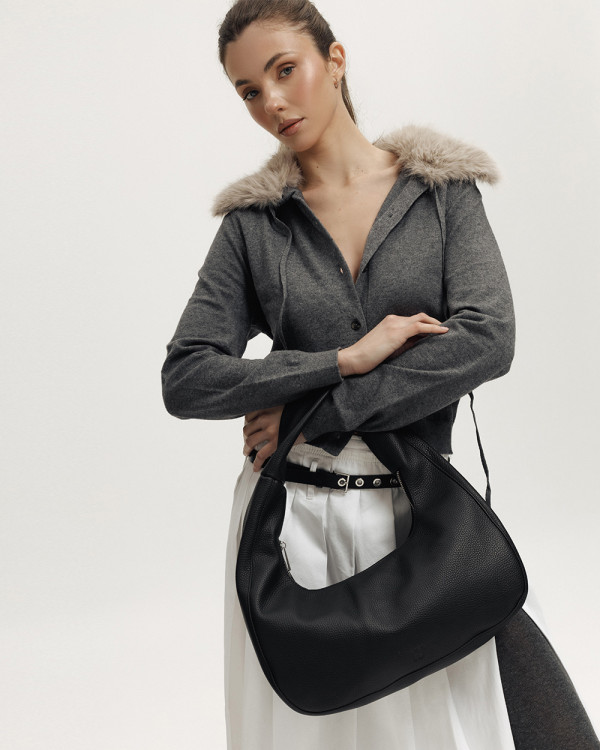 ROXY MINI LEATHER, BLACK