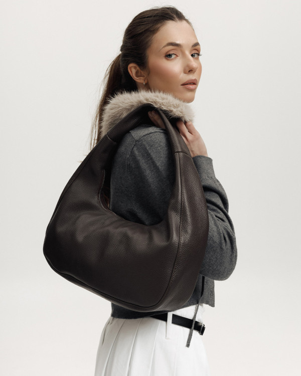 ROXY MINI LEATHER, BROWN