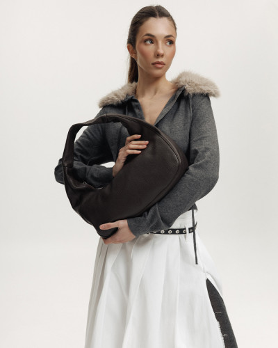 "ROXY MINI" LEATHER, BROWN