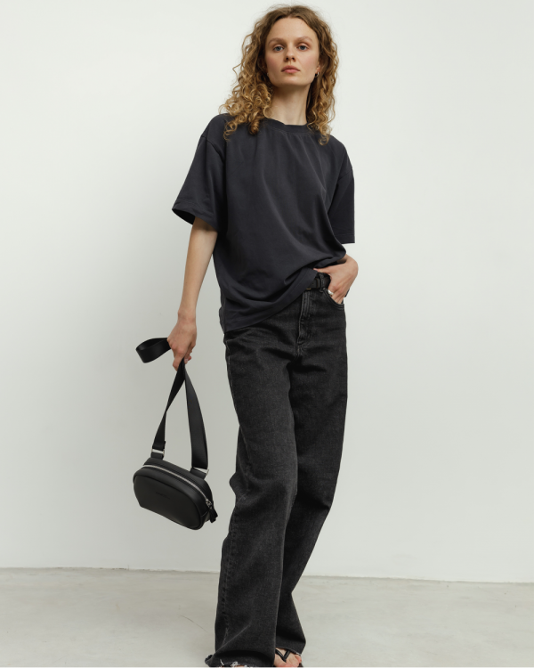 QUEENS ECOLEATHER, BLACK