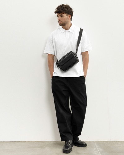 "JET LARGE" ECO LEATHER, BLACK 02