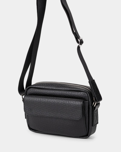"JET LARGE" ECO LEATHER, BLACK 02