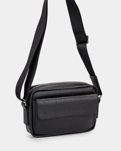 "JET LARGE" ECO LEATHER, BLACK 02