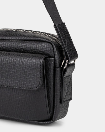 "JET LARGE" ECO LEATHER, BLACK 02