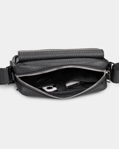 "JET LARGE" ECO LEATHER, BLACK 02