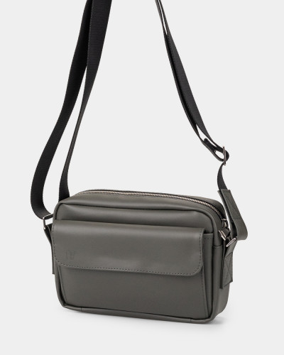 "JET LARGE" ECO LEATHER, GREY 02